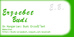 erzsebet budi business card